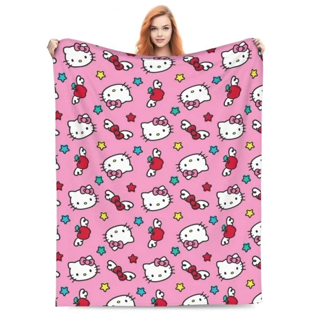 50x40 inch Hello Kitty Pink Fleece Blanket